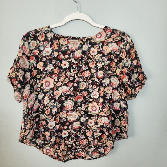 OTIS & MACLAIN Blouse | size Small | Vintage Style | Retro Floral Hyperfeminine - Picture 2 of 8
